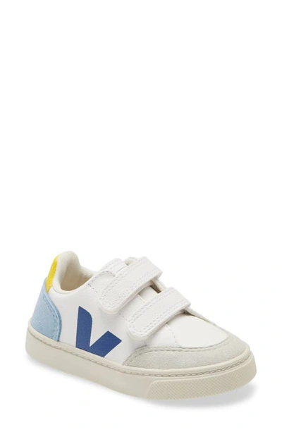 Shop Veja V-10 Sneaker In Extra White/ Multi Steel