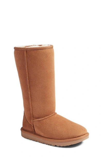 Shop Ugg Classic Ii Water-resistant Tall Boot In Chestnut Brown