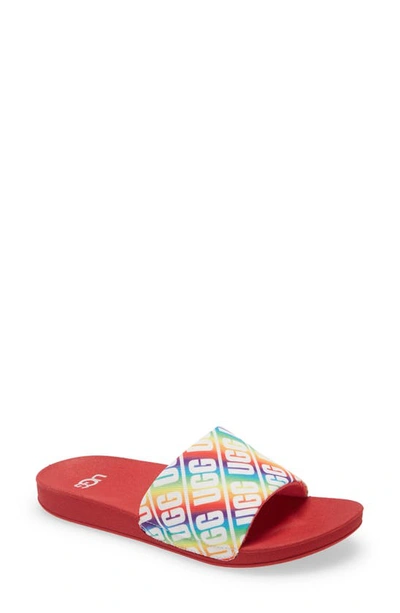 Shop Ugg Kids' Beach Slide Sandal In Rainbow
