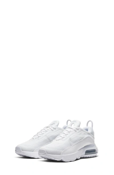 Shop Nike Kids' Air Max 2090 Sneaker In White/ Black-grey-platinum