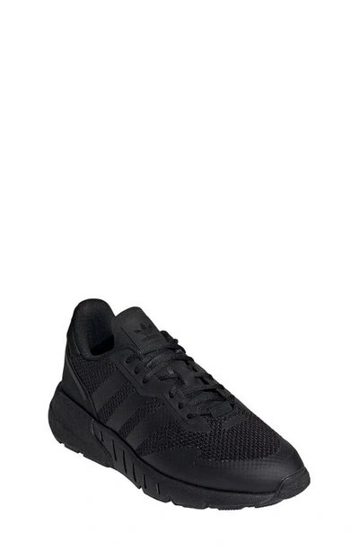 Shop Adidas Originals Zx 1k Boost Sneaker In Black/ Black/ Black