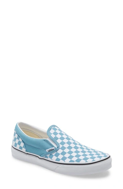 Vans Kids' Sk8 Mid Reissue V Checkerboard Slip-on Sneaker In Blue | ModeSens