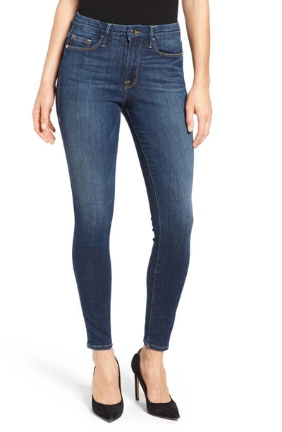 Shop Good American Good Legs High Rise Skinny Jeans In Blue 004