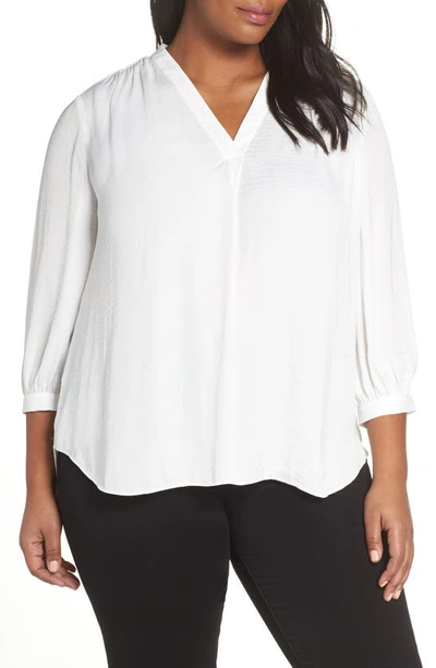 Shop Vince Camuto Rumple Fabric Blouse In New Ivory