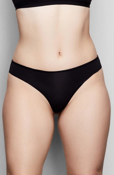 Shop Skims Fits Everybody Thong In Onyx