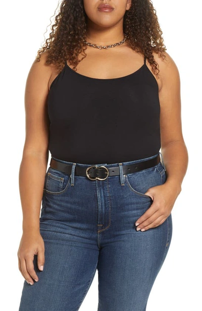 Shop Halogenr Absolute Stretch Cotton Camisole In Black