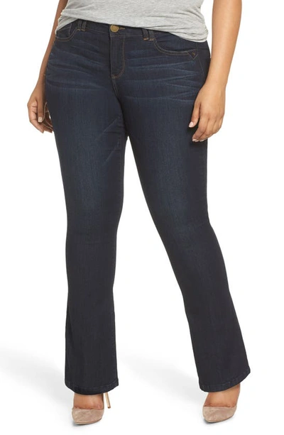 Shop Wit & Wisdom 'itty Bitty' Bootcut Jeans In Indigo