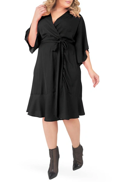 Shop Standards & Practices Wrap Dress In Black