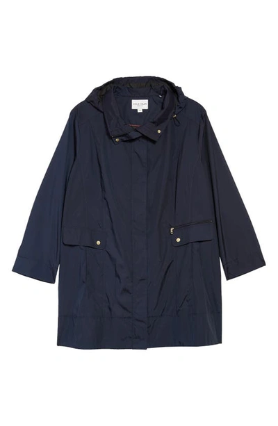 Shop Cole Haan Signature Cole Haan Water Resistant Rain Jacket In Indigo