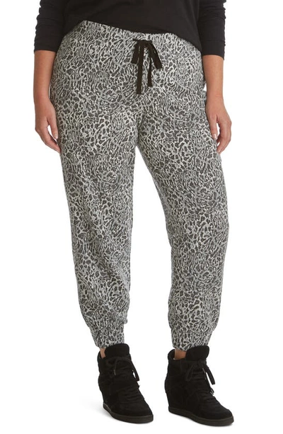 Shop Adyson Parker Jacquard Joggers In Heather Grey Combo