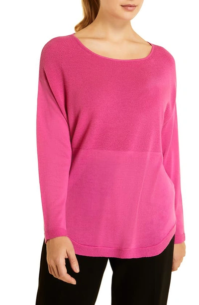 Shop Marina Rinaldi Araldo Fuchsia Sweater In Pink
