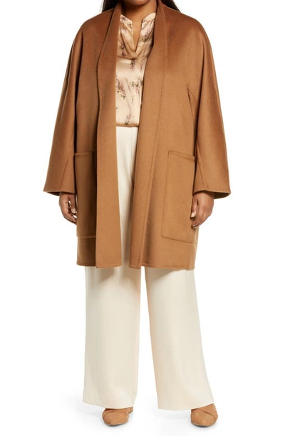 Vince Reversible Collarless Wool & Cashmere Blend Coat In Neutrals |  ModeSens