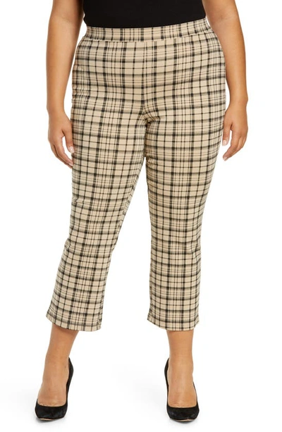 Shop Sanctuary Carnaby Plaid Ponte Crop Pants In Gwpl