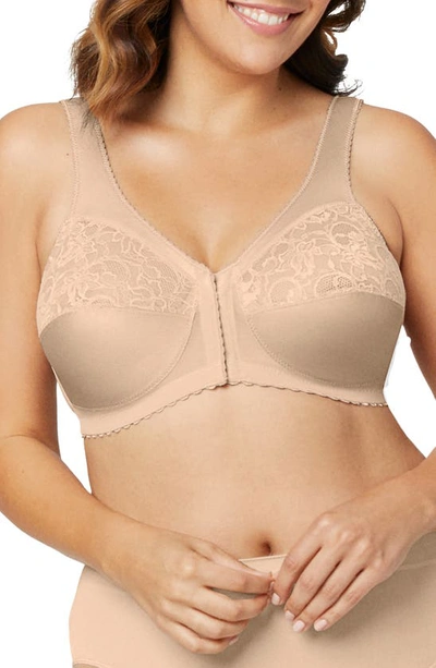 Shop Glamorise Magiclift® Front Close Support Bra In Beige