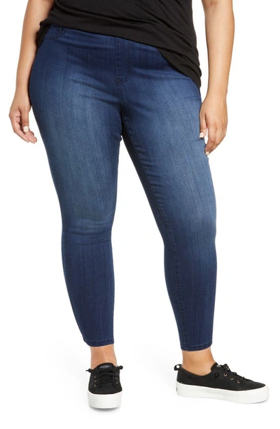 Shop 1822 Denim High Waist Pull-on Skinny Jeans In Hades Town