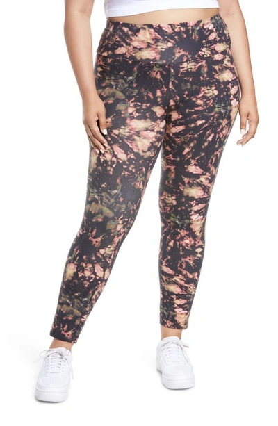 Shop Afrm Alessi High Waist Leggings In Abstract Multi Tie Dye