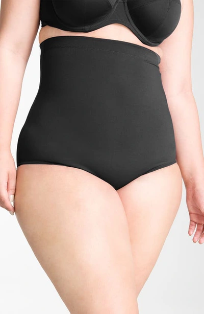 Shop Elomi High Waist Swim Brief In Black