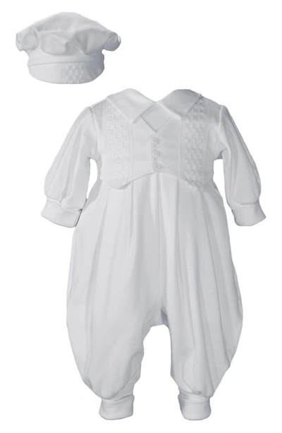 Little Things Mean A Lot Romper & Hat Set In White