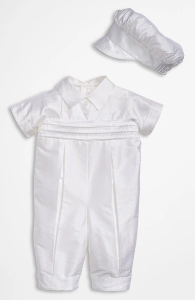 Shop Little Things Mean A Lot Dupioni Romper In White