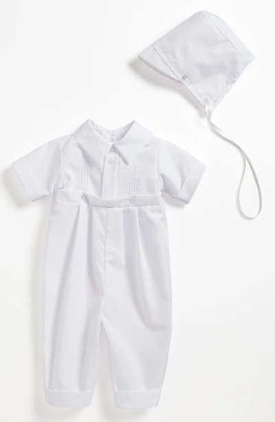 Little Things Mean A Lot Romper & Hat In White