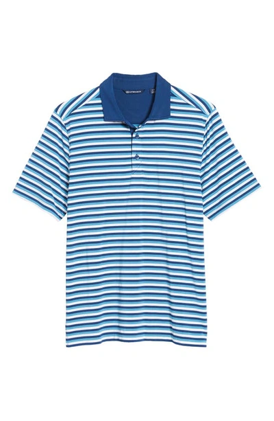Shop Cutter & Buck Forge Drytec Stripe Performance Polo In Chambers