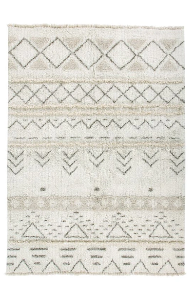 Shop Lorena Canals Lakoda Washable Wool Rug In Pastel