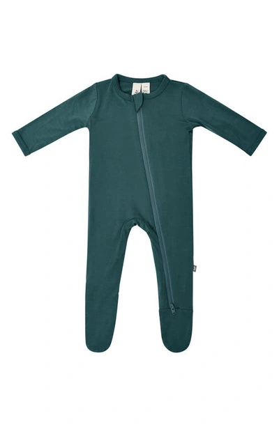Kyte Baby Unisex Zippered Footie - Baby In Emerald