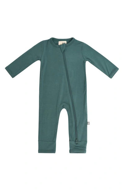 Kyte Baby Zip-up Romper In Emerald