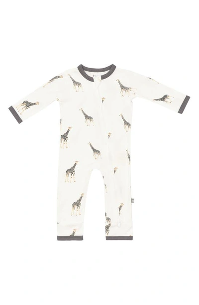 Kyte Baby Zip-up Romper In Giraffe