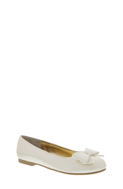 Shop Nina 'pegasus' Flat In Ivory Patent
