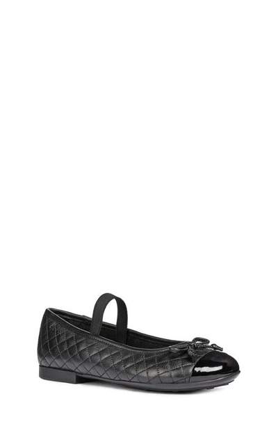 Shop Geox Plie Mary Jane Flat In Dark Black