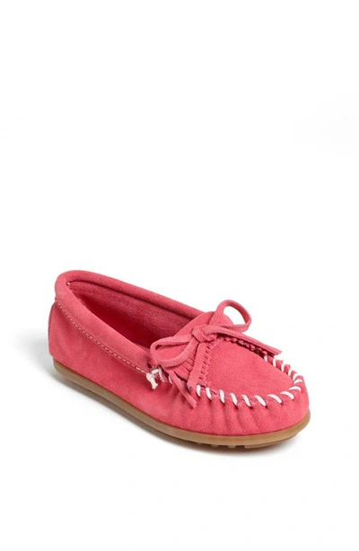 Shop Minnetonka Kilty Driving Shoe In Hot Pink