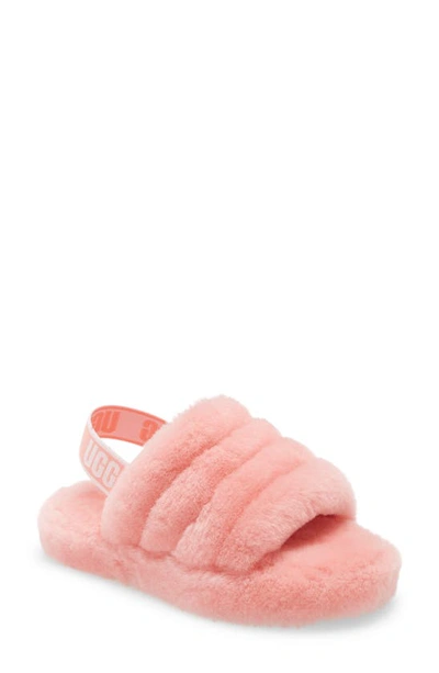 Shop Ugg Toddler Girl's  Fluff Yeah Slide Sandal In Flamingo Pink