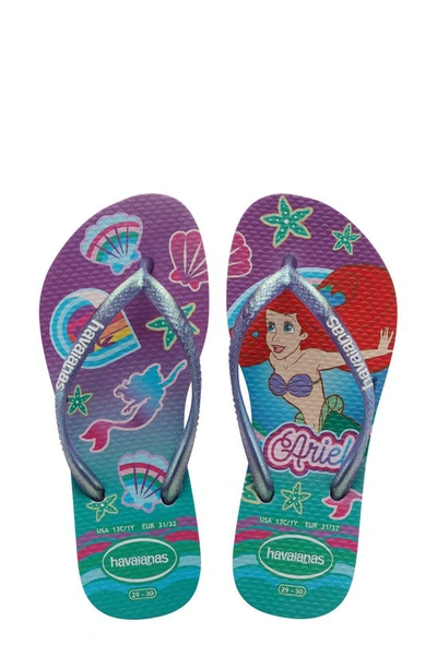 Shop Havaianas Disney Princess Flip Flop In Quiet Lilac