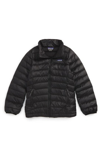 Shop Patagonia Quilted Down Jacket In Black