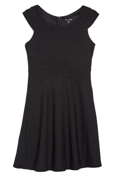 Shop Ava & Yelly Skater Dress In Black
