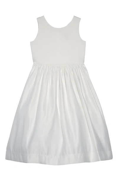 Us Angels Sleeveless Fit & Flare Dress In Ivory