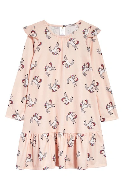 Shop Tucker + Tate Kids' Ruffle Nightgown In Pink Seashell Dancing Unicorns