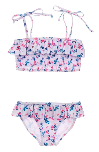 Shop Snapper Rock Kids' Pretty Petals Two-piece Swimsuit In Pink