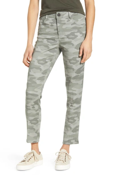 Shop Wit & Wisdom 'ab'solution High Waist Camo Ankle Pants In Stormy Sea