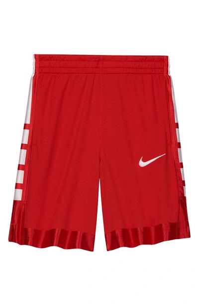 Shop Nike Kids' Elite Basketball Shorts In University Red/white