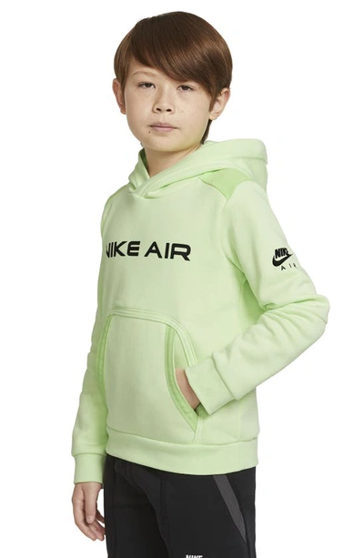 Shop Nike Kids' Logo Hoodie In Liquid Lime/ Key Lime/ Black