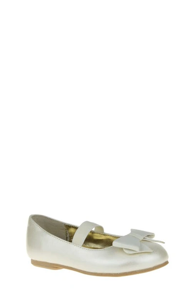 Shop Nina 'pegasus' Flat In Ivory Patent