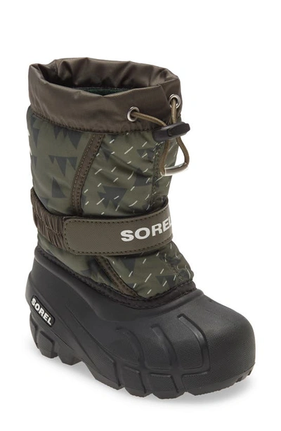 Shop Sorel Flurry Weather Resistant Snow Boot In Slate Green