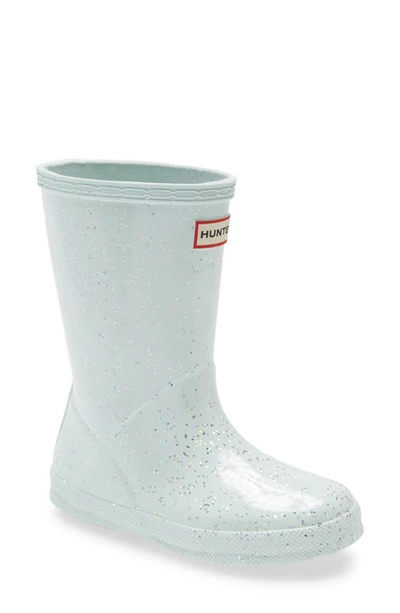 Shop Hunter First Classic Giant Glitter Waterproof Rain Boot In Spearmint