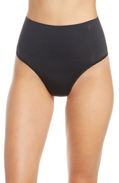 Shop Yummie By Heather Thomson Ultralight Seamless Shaping Thong In Black