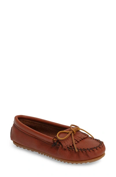 Shop Minnetonka Kilty Driving Shoe In Carmel