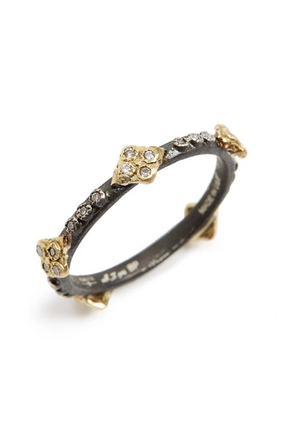 Shop Armenta Old World Crivelli Diamond Stack Ring In Gold