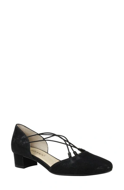 Shop J. Reneé Pump In Black Glitter Fabric