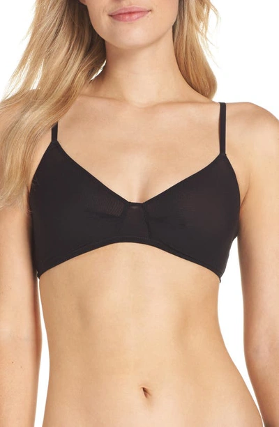 Shop On Gossamer Next To Nothing Bralette In Black